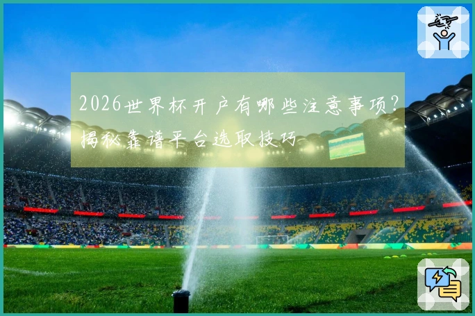 2026世界杯开户有哪些注意事项？揭秘靠谱平台选取技巧